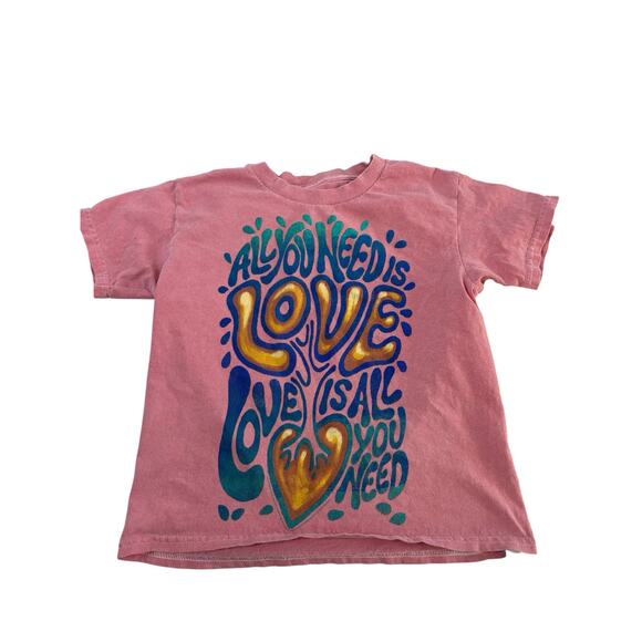 Goodie Two Sleeves Other - Girls Modish Rebel XS All You Need Is Love Tee